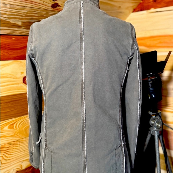 Aeropostale Men’s Small Distressed Denim Blazer - Picture 7 of 7